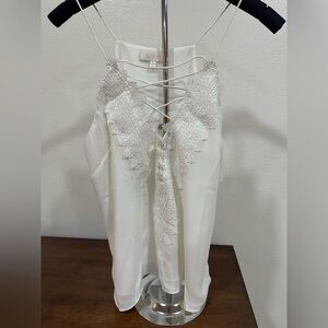 Wayf White Lace Cami